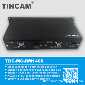 14 Slots for Media Converter Rack Mount 19 Inch Rack
